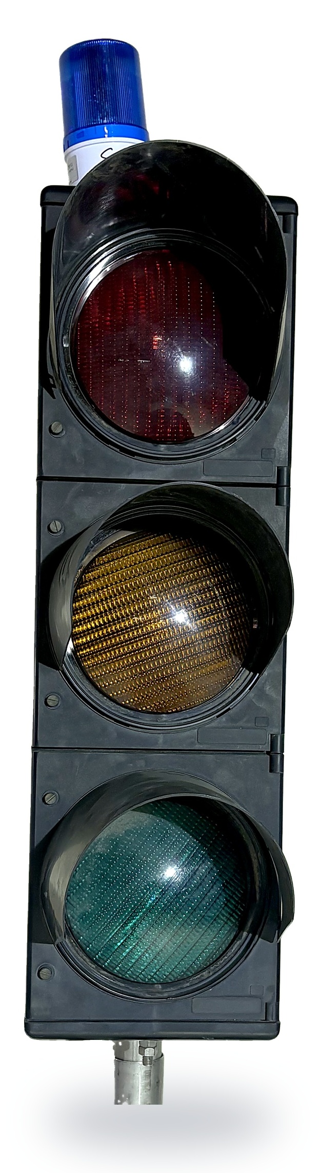 Prototype RespondaBlue verkeerslicht, vooraanzicht
