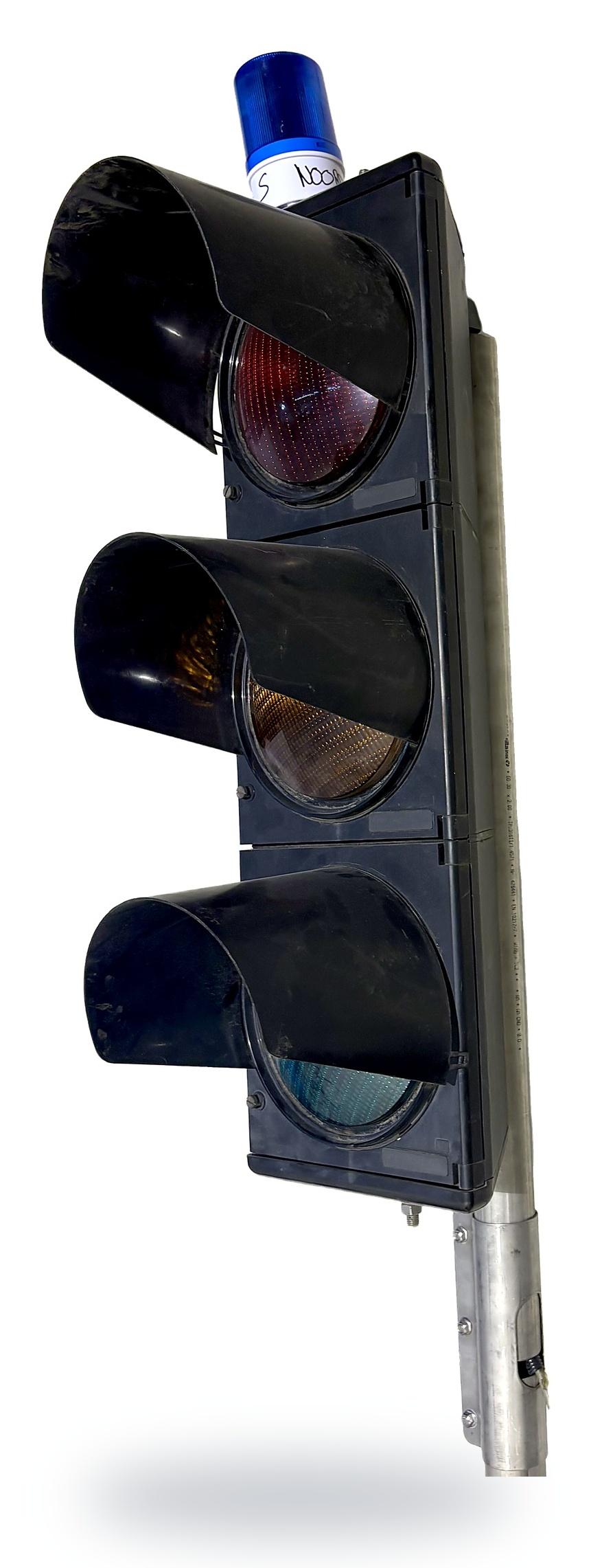 Prototype RespondaBlue verkeerslicht, zijaanzicht